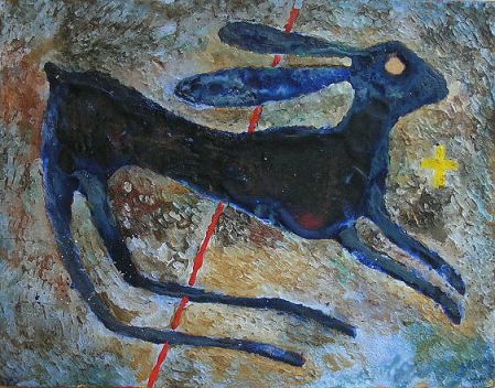 untitled  (blue hare)