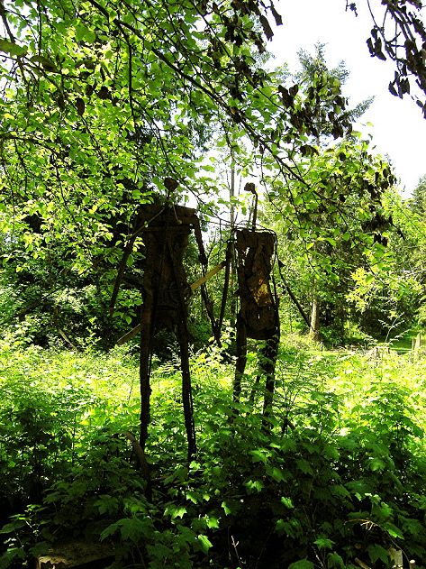 yard sculpture at studio