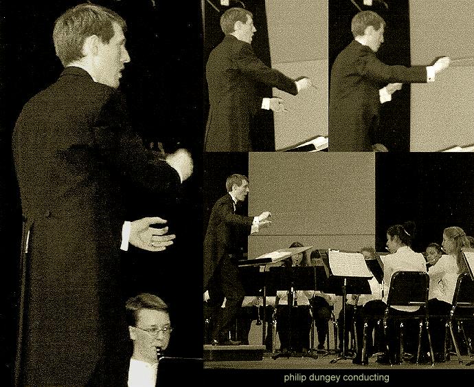 Philip Dungey conducting a youth orchestra